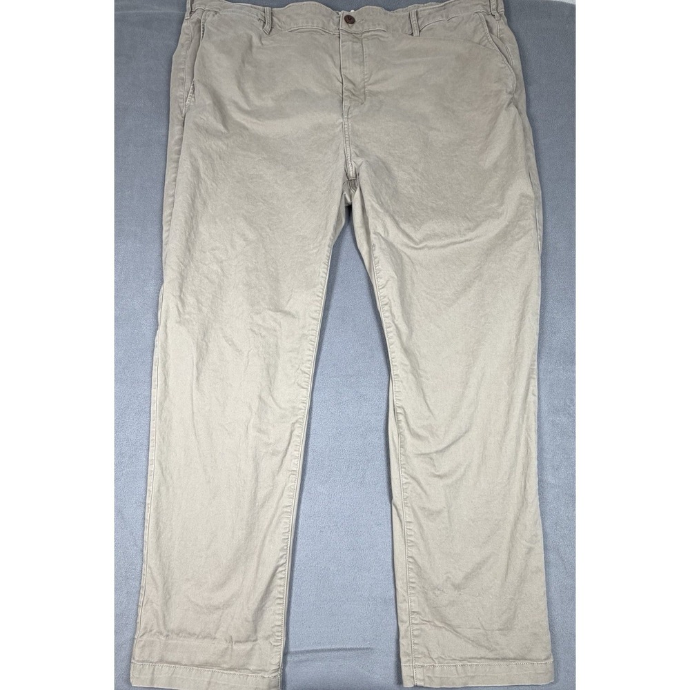 Flint and Tinder 365 Pant Mens 44x32 Beige Straight Fit Chino Stretch Huckberry